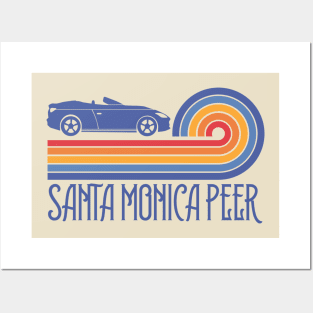 Santa Monica car Posters and Art